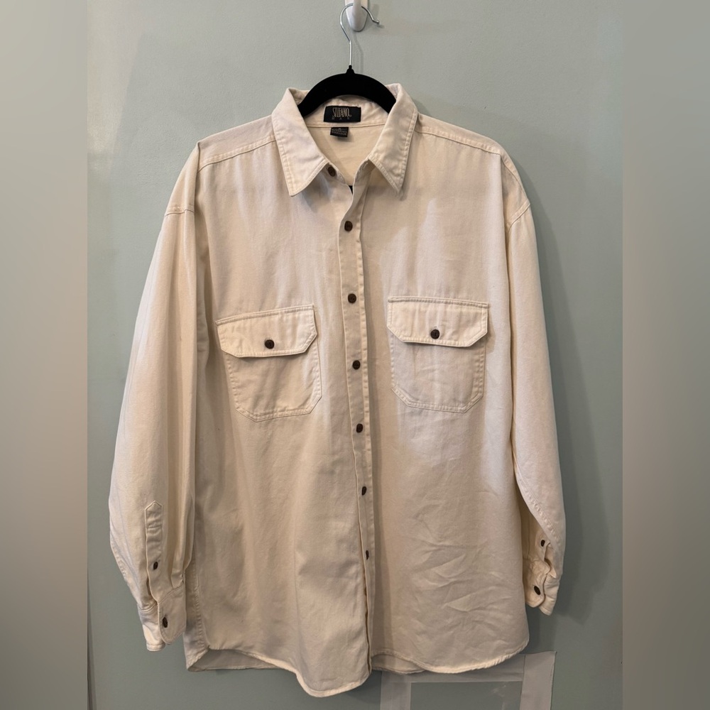 Cream Button-Up Shirt